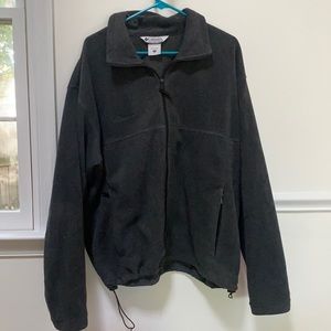 Columbia Mens Full Zip Fleece - Charcoal Gray